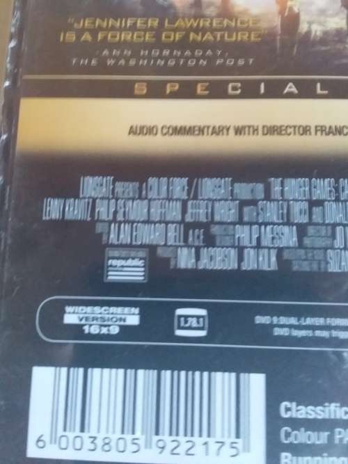 The Hunger Games - Catching Fire Sealed DVD Movie