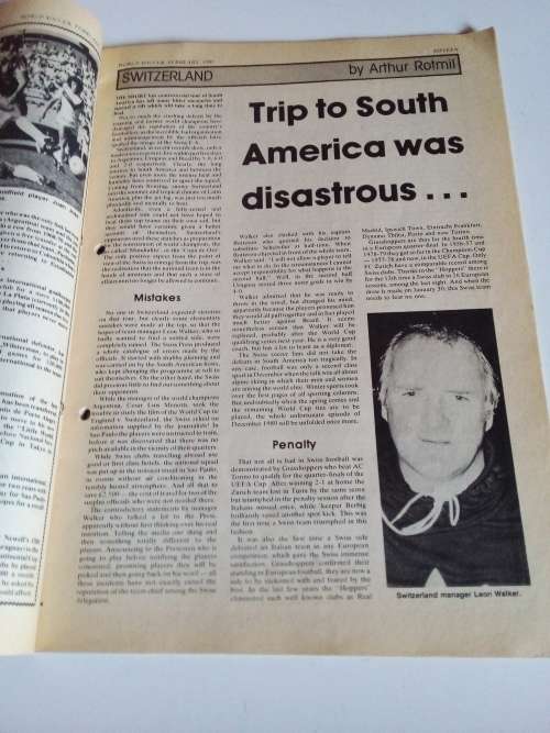 World Soccer Magazine Feb 1981