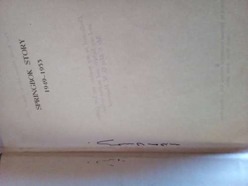 Springbok Story 1949 - 1953 Danie Craven