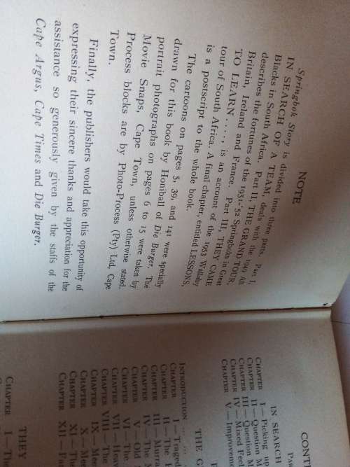 Springbok Story 1949 - 1953 Danie Craven
