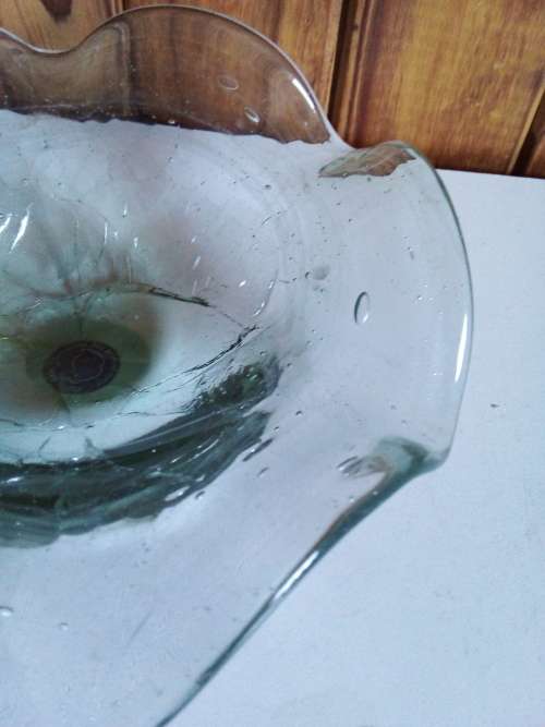 Handmade Recycled Glass Bowl from Mauritius
