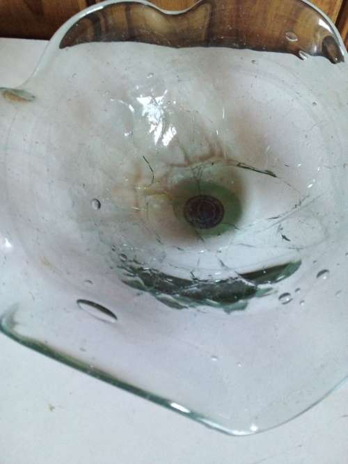 Handmade Recycled Glass Bowl from Mauritius