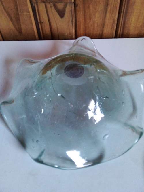 Handmade Recycled Glass Bowl from Mauritius