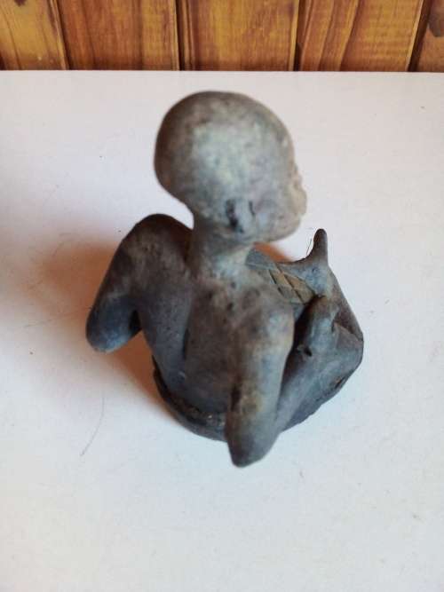 Small Detailed Carved Stoneware African Figurine
