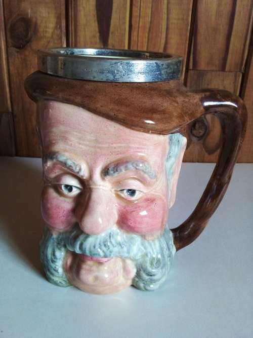 Vintage Lancaster and Sandland Character Mug with EPNS Rim