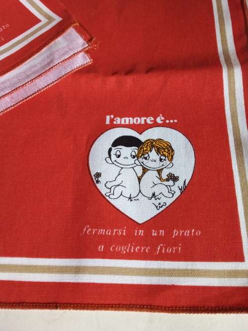 Two Vintage Love Is...Cloths in French Copyright Los Angeles Times