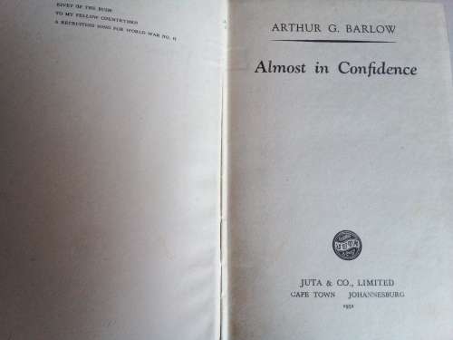 Almost in Confidence - Arthur G Bradlow