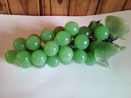 Bunch of Decorative Green Glass Grapes