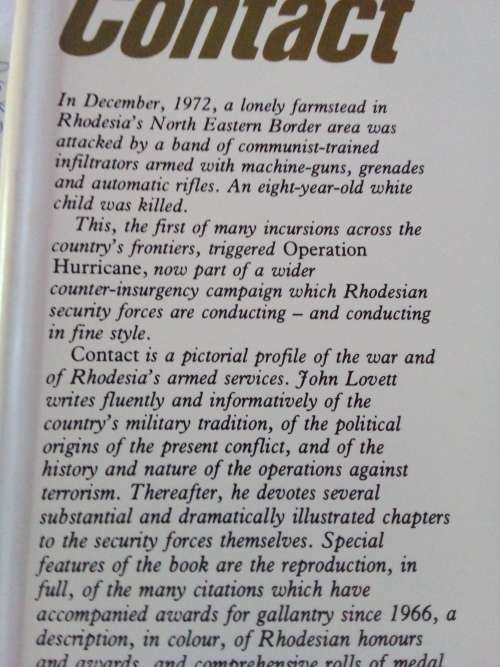 Contact. Rhodesian Special Forces in Conflict with Roll of Honour