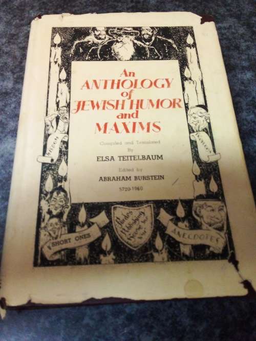*Rare* 1960 An Anthology of Jewish Humor and Maxims