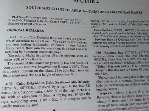 East Africa and South Indian Ocean Sailing Routes