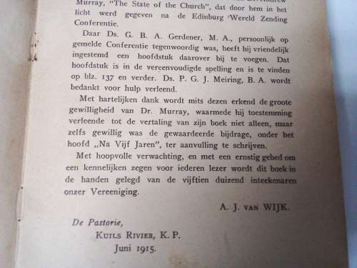 1915 Dr Andrew Murray - Geestelike Toestand Der Kerk