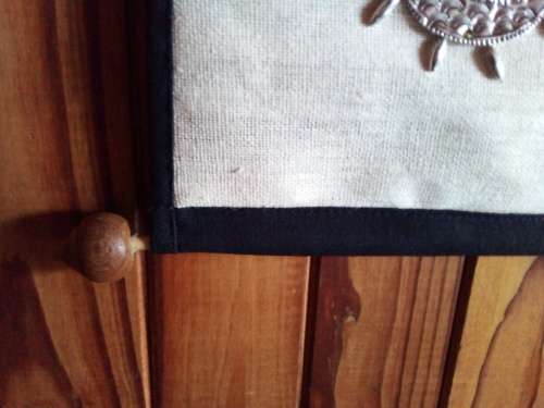 Thailand Wood, Canvass and Light Metal Souvenir Wall Hanging