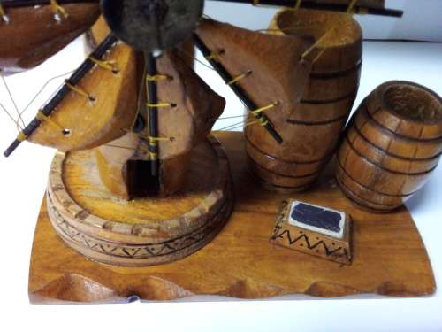 Wood and Metal Windmill with Barrels Ornament