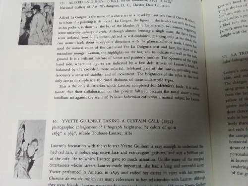 Toulouse-Lautrec Art Book with Colour Slides