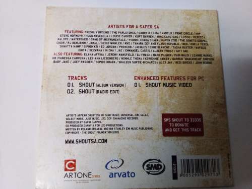 Shout - For a Safer South Africa Music CD