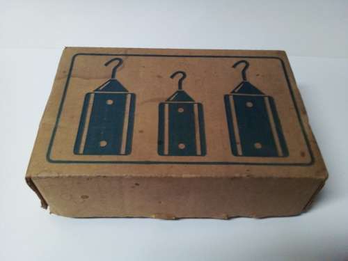 Box with Four Vintage Quite Heavy Hanging Weights