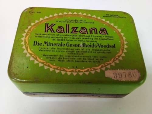 Vintage Kalzana Tablet Tin