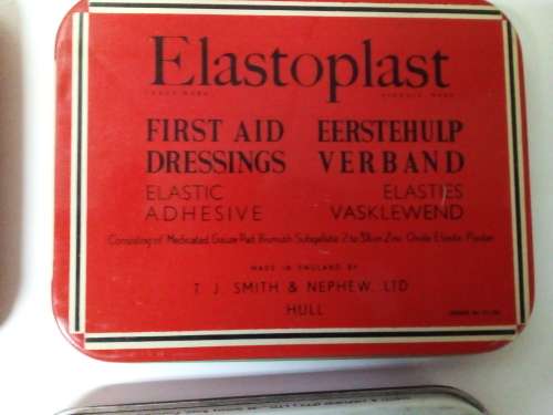 Four Vintage Elastoplast Tins