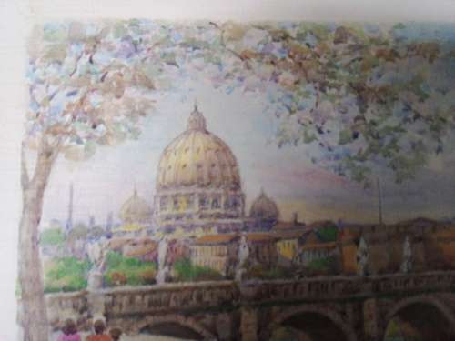 Unframed Painting by Italian Artist F. Neri