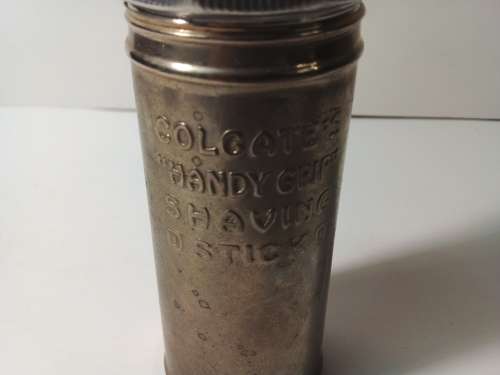 Vintage Metal Canister  - Colgate`s `Handy Grip` Shaving Stick