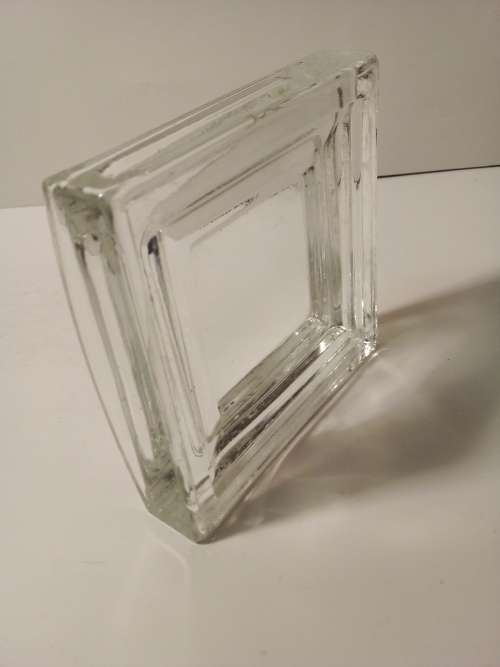 Square Glass Stand - Perhaps for Small Photos