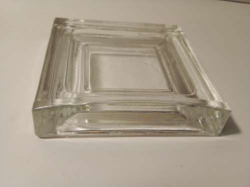 Square Glass Stand - Perhaps for Small Photos