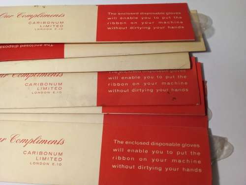 7 Packs Vintage Plastic Gloves for Changing Typewriter Ribbon