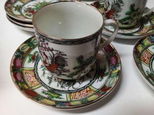 Partial Small Vintage Oriental Tea Set