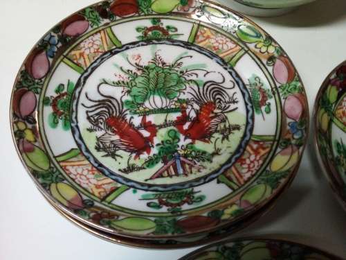 Partial Small Vintage Oriental Tea Set
