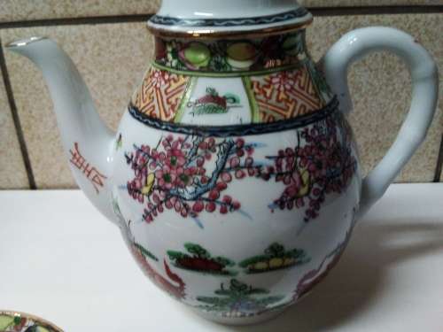 Partial Small Vintage Oriental Tea Set