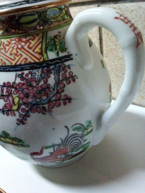 Partial Small Vintage Oriental Tea Set