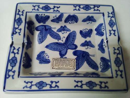 Solid Ming Blue Ashtray