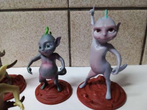 Five Cadbury Martian Figurines