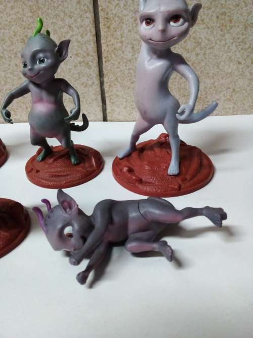 Five Cadbury Martian Figurines