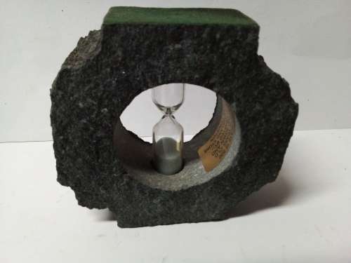 Sand Glass Timer in 500 Million Year Old Slate