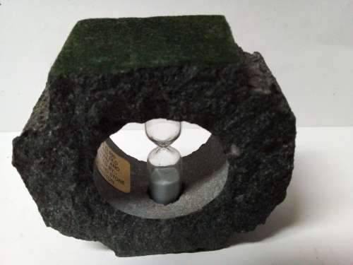 Sand Glass Timer in 500 Million Year Old Slate