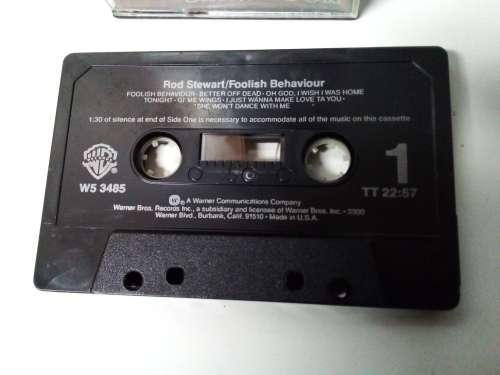 Rod Stewart Foolish Behaviour Music Cassette Tape