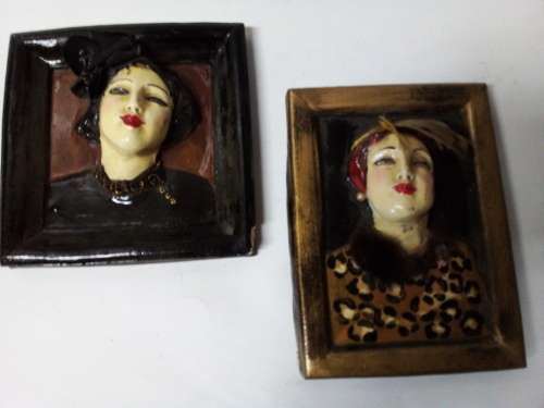 Two Vintage Three Dimensional Wall Hangings