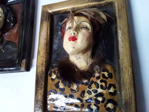 Two Vintage Three Dimensional Wall Hangings
