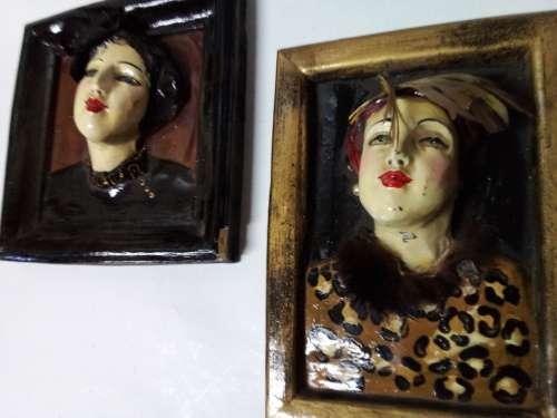 Two Vintage Three Dimensional Wall Hangings