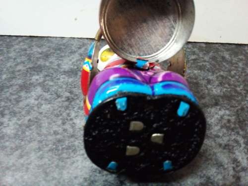 Small Vintage Tinplate Cat Playing Drum