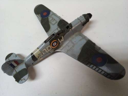 Old Dinky Toys Hawker Hurricane MKII C Diecast