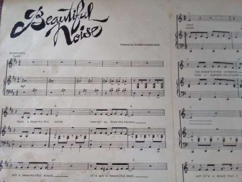 Two Old Music Sheets - Paul Simon and Neil Diamond