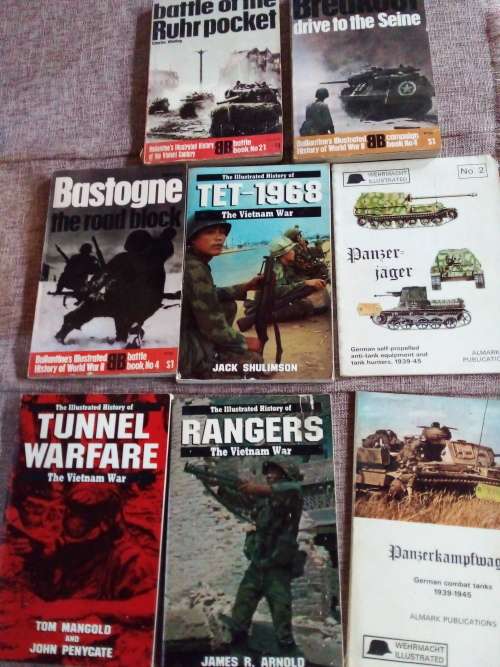 Eight Soft Cover War Books