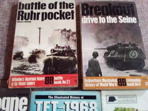Eight Soft Cover War Books