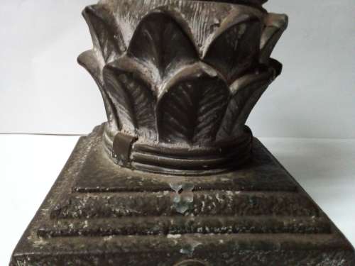 Heavy Stoneware Triple Cheetah Candle Stand