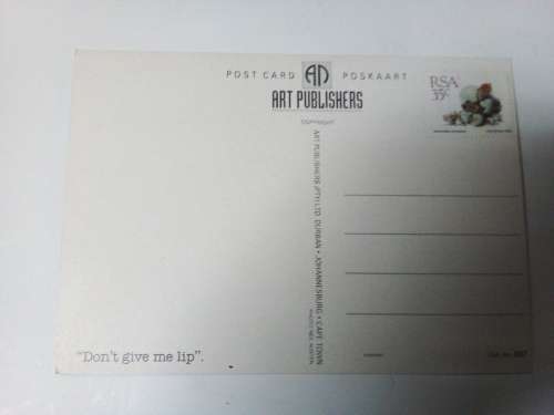 Postcard Funny South Africa