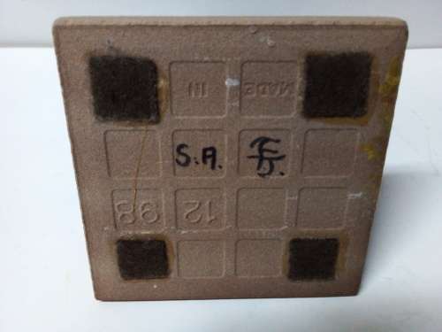 Signed Small Meerkat Sculpture on Tile