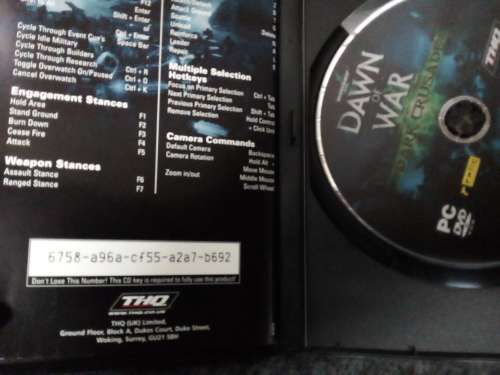 Set of 3 Dawn of War PC DVD ROM Discs